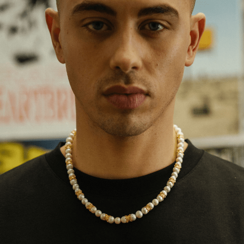 Kroon Echte Parel Ketting (Goud)