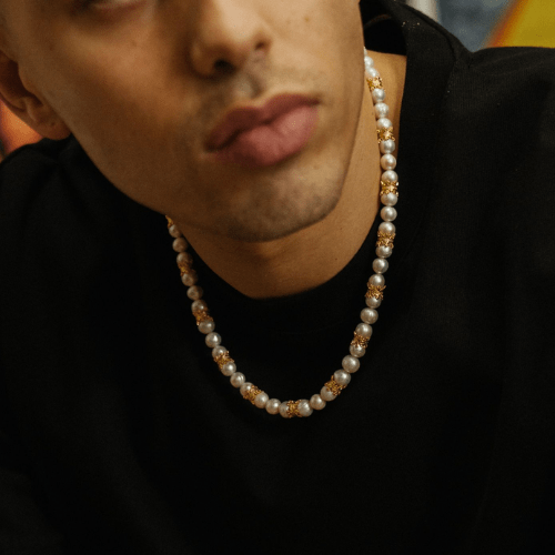Kroon Echte Parel Ketting (Goud)
