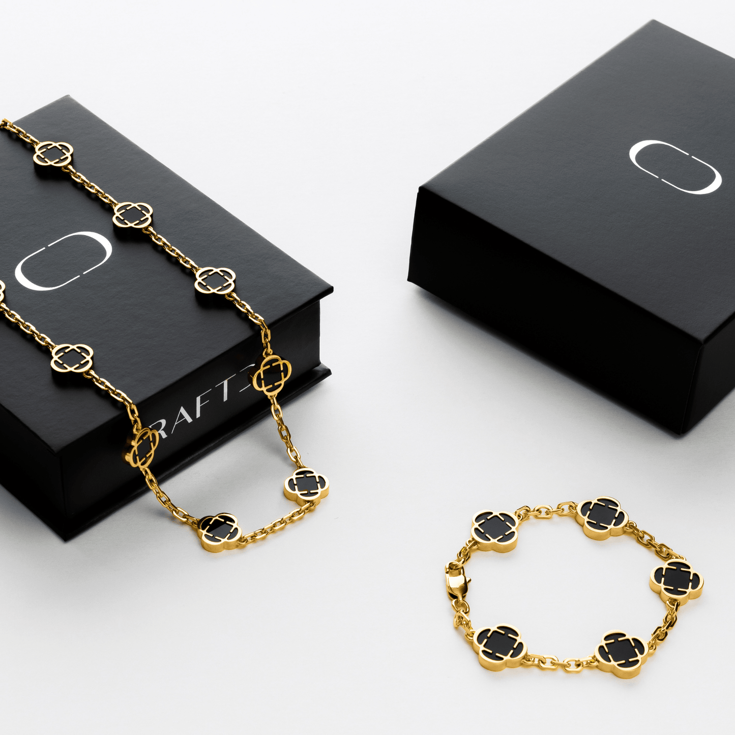 Onyx Klaver Cadeauset (Goud)