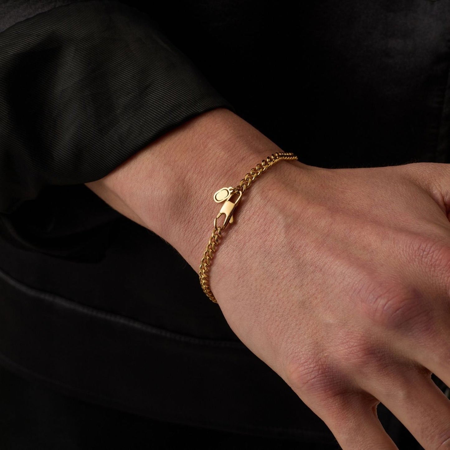 Cubaans Armband (Goud) 4mm