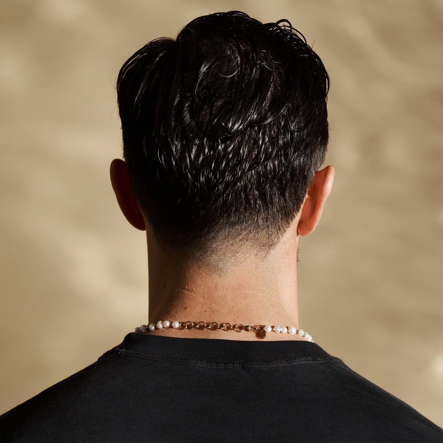 Iced Beaded Echt Parel Halsketting (Goud)
