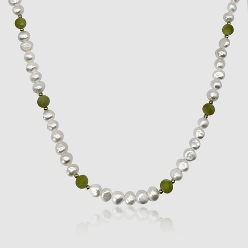 Bosgroen - Echte Parelketting