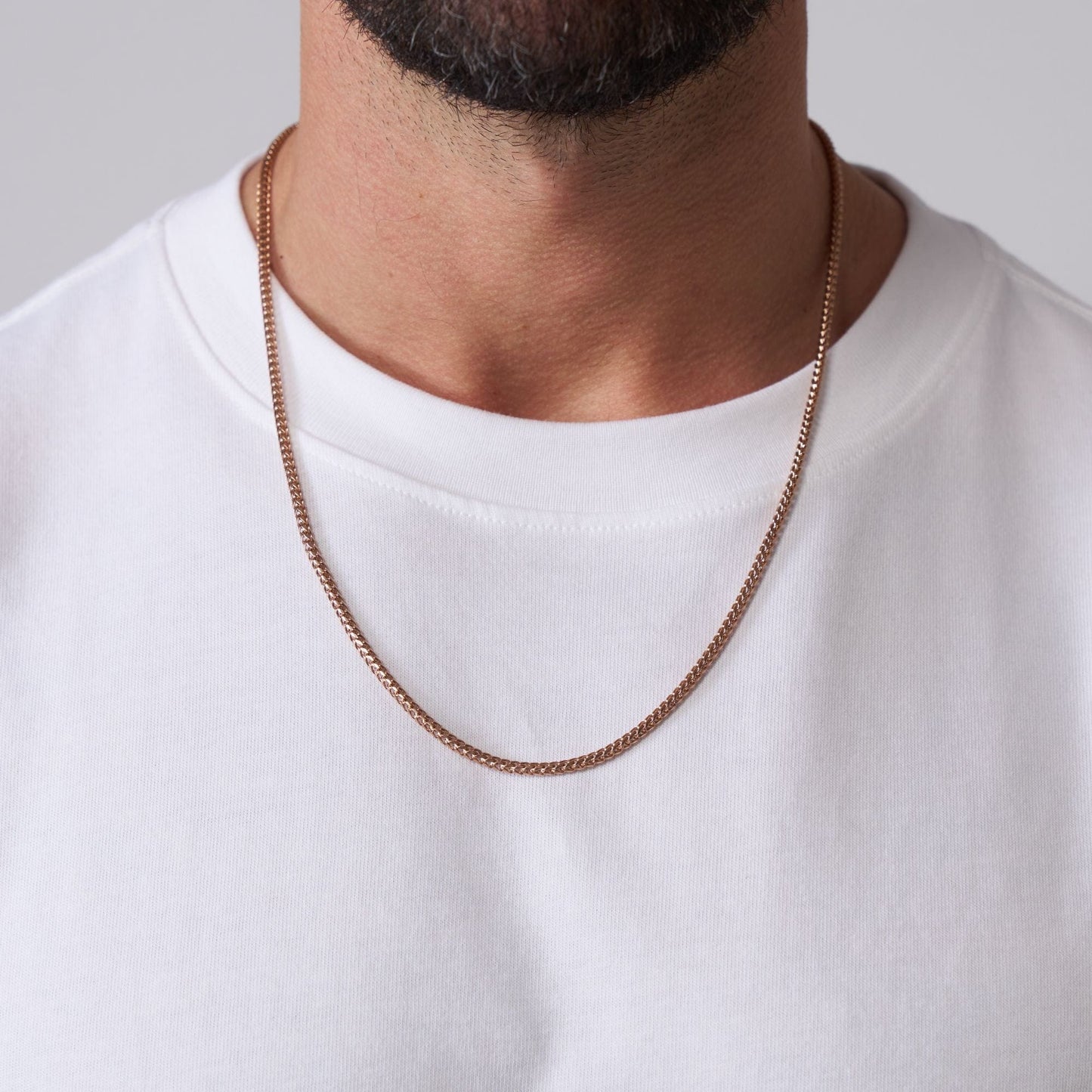 Cali Ketting (Roze Goud) 2mm