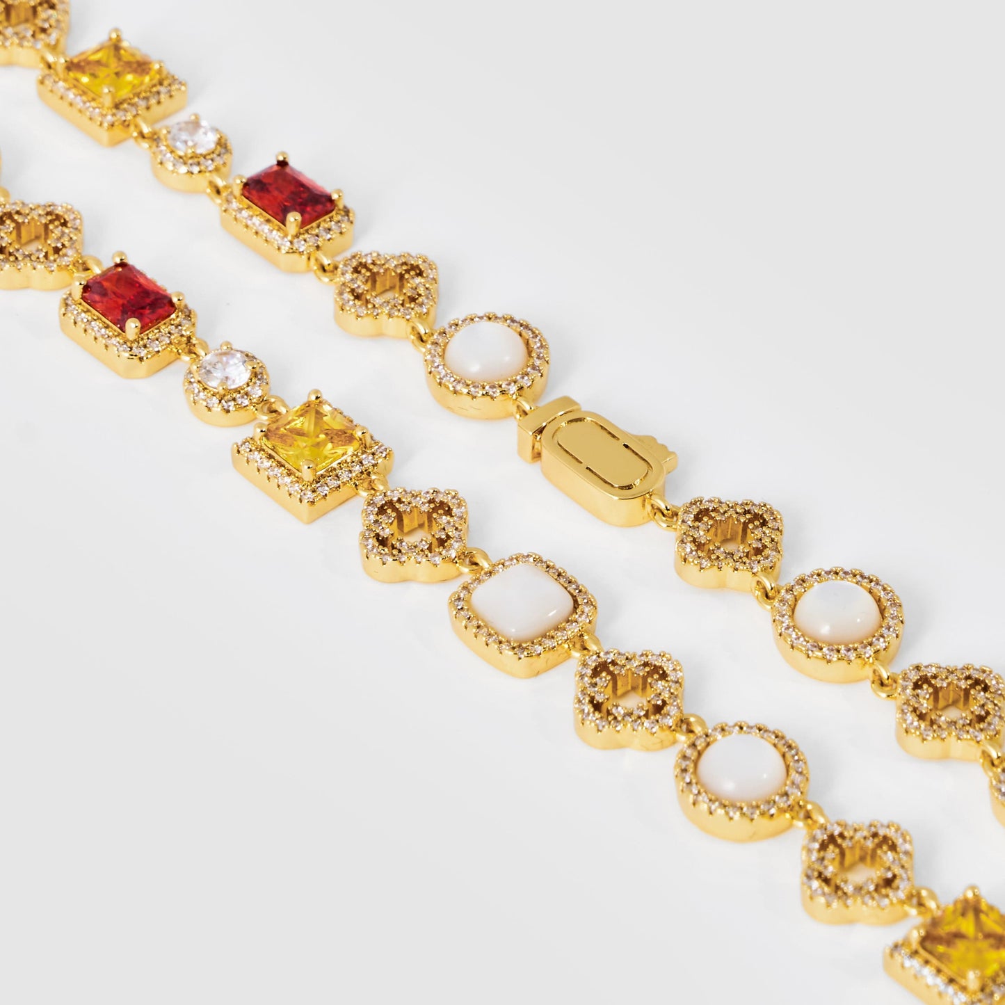 Iced Gemstone Set (Goud)