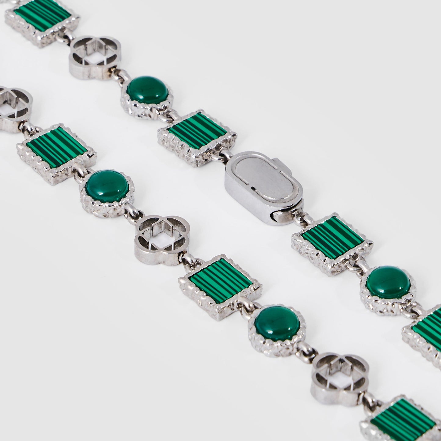 Groene Kwarts Edelsteen Set (Zilver)