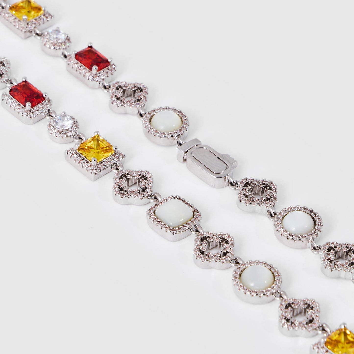 Iced Gemstone Set (Zilver)