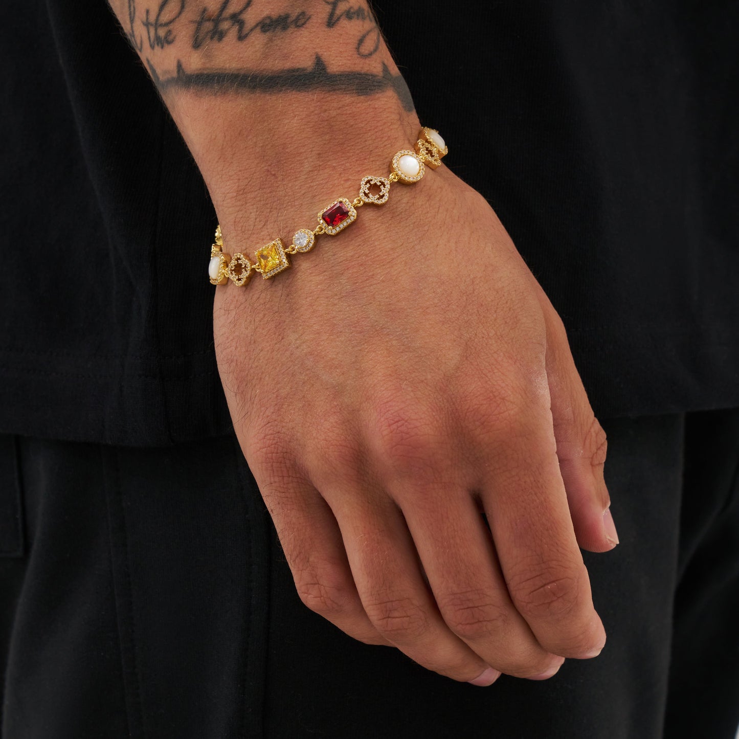Iced Gemstone Set (Goud)