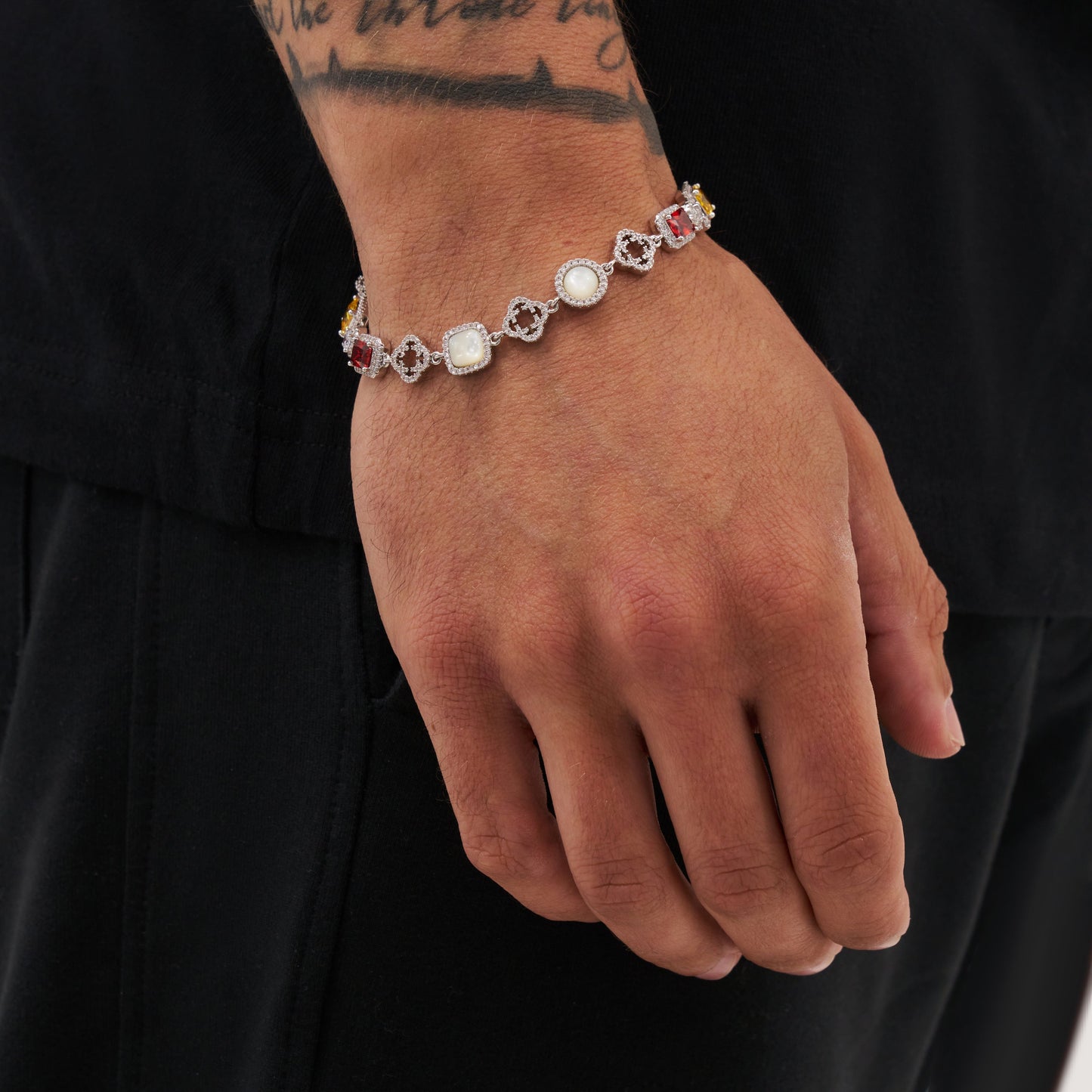 Iced Gemstone Set (Zilver)