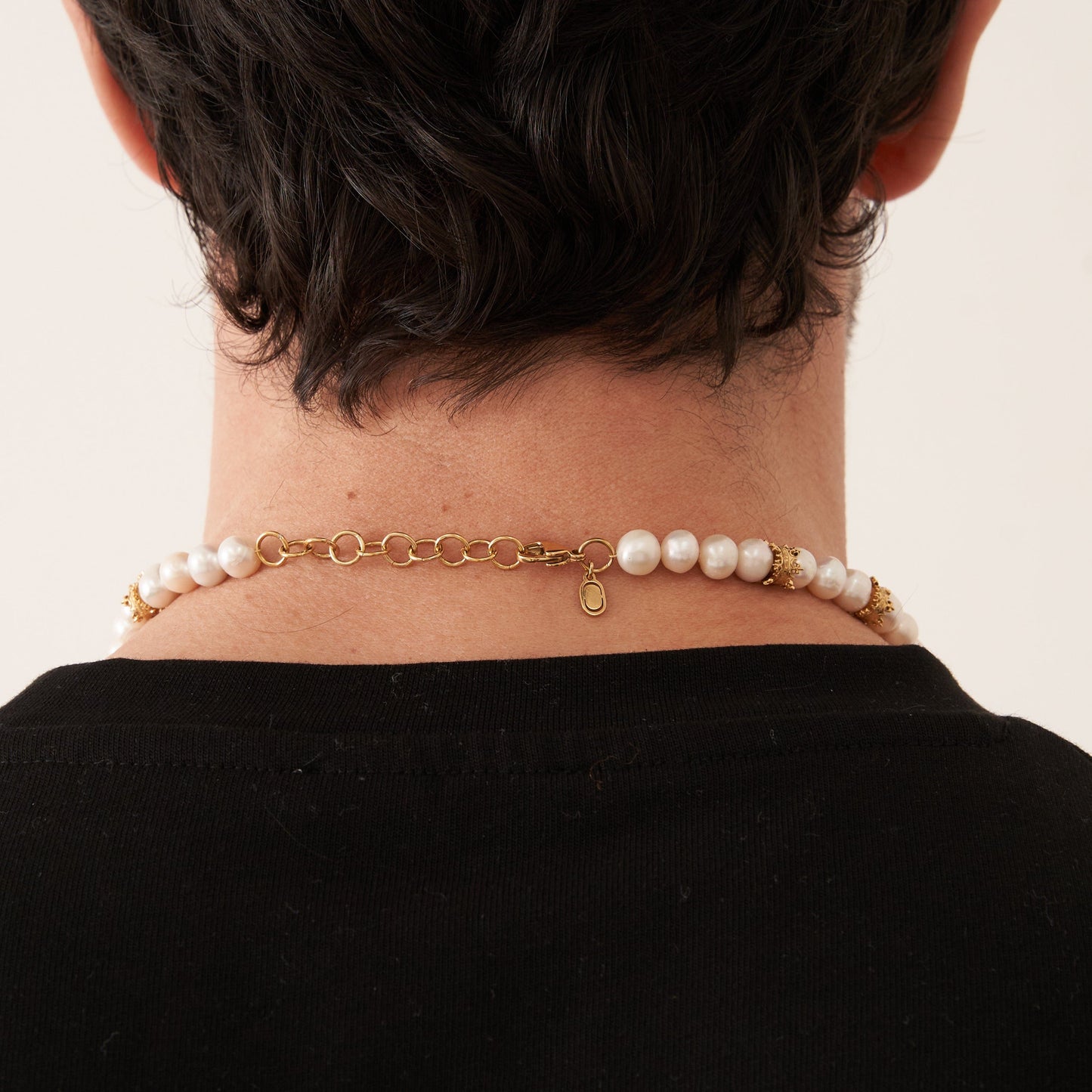 Kroon Echte Parel Ketting (Goud)