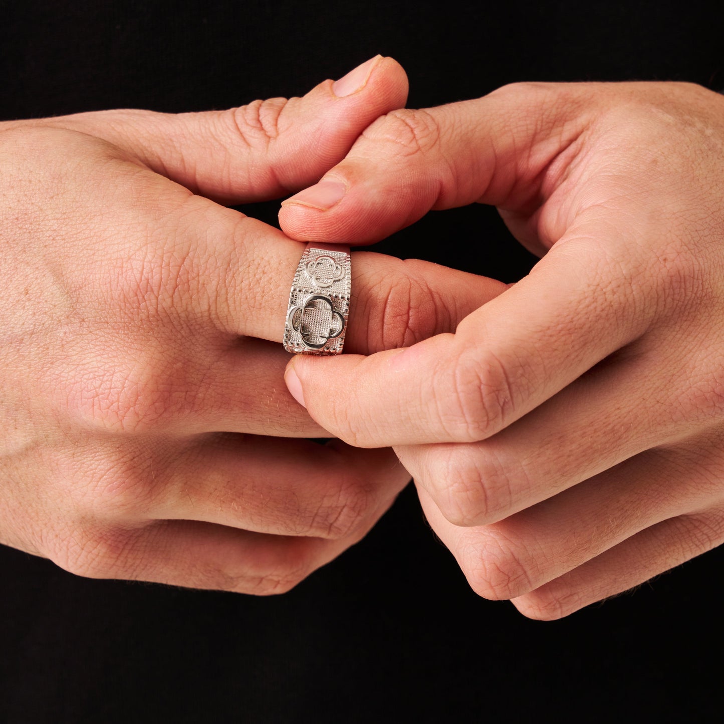 Clover Sovereign Ring (Zilver)