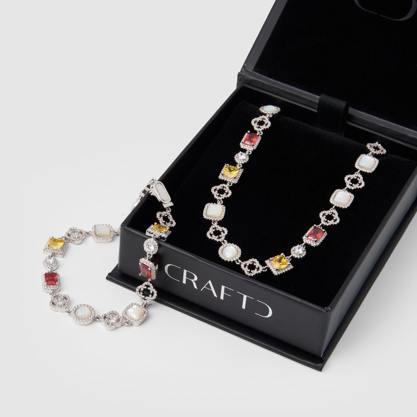 Iced Gemstone Set (Zilver)