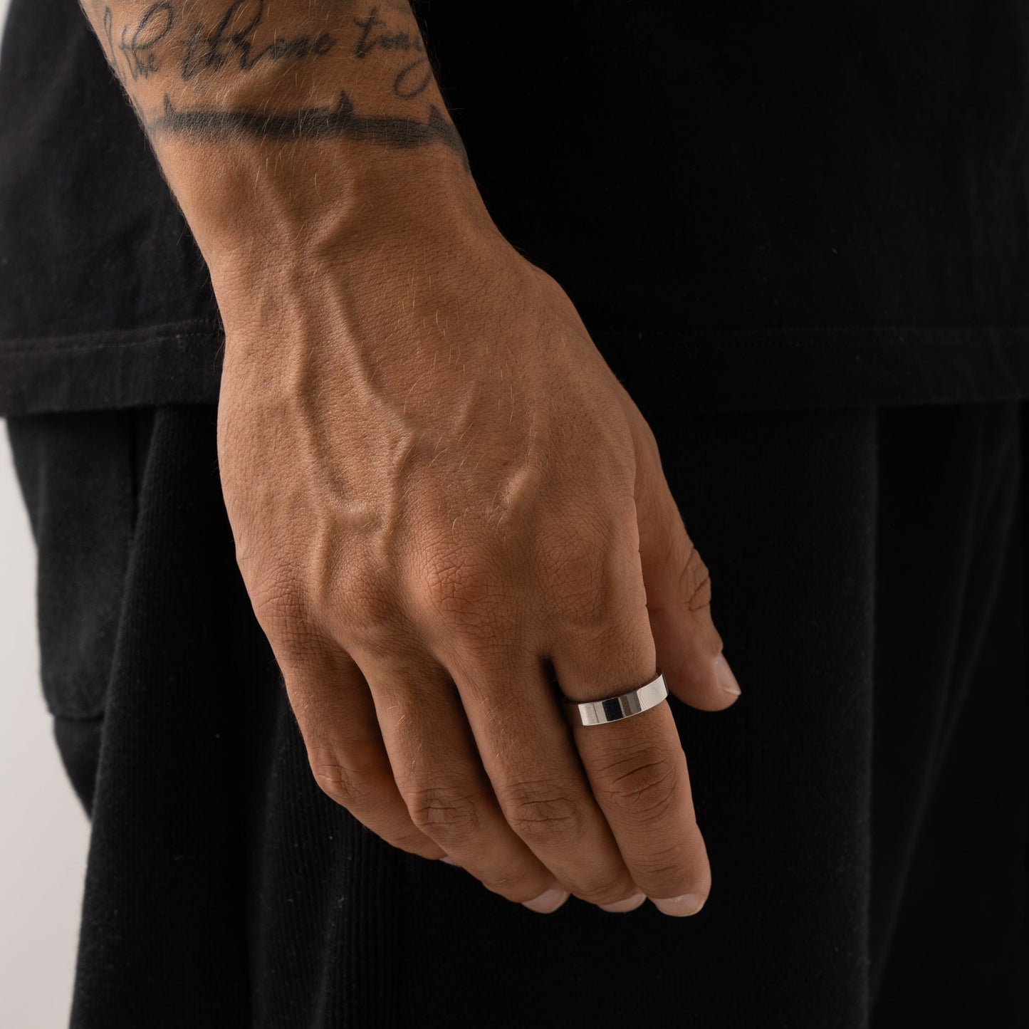 Platte Bandring (Zilver) 5mm