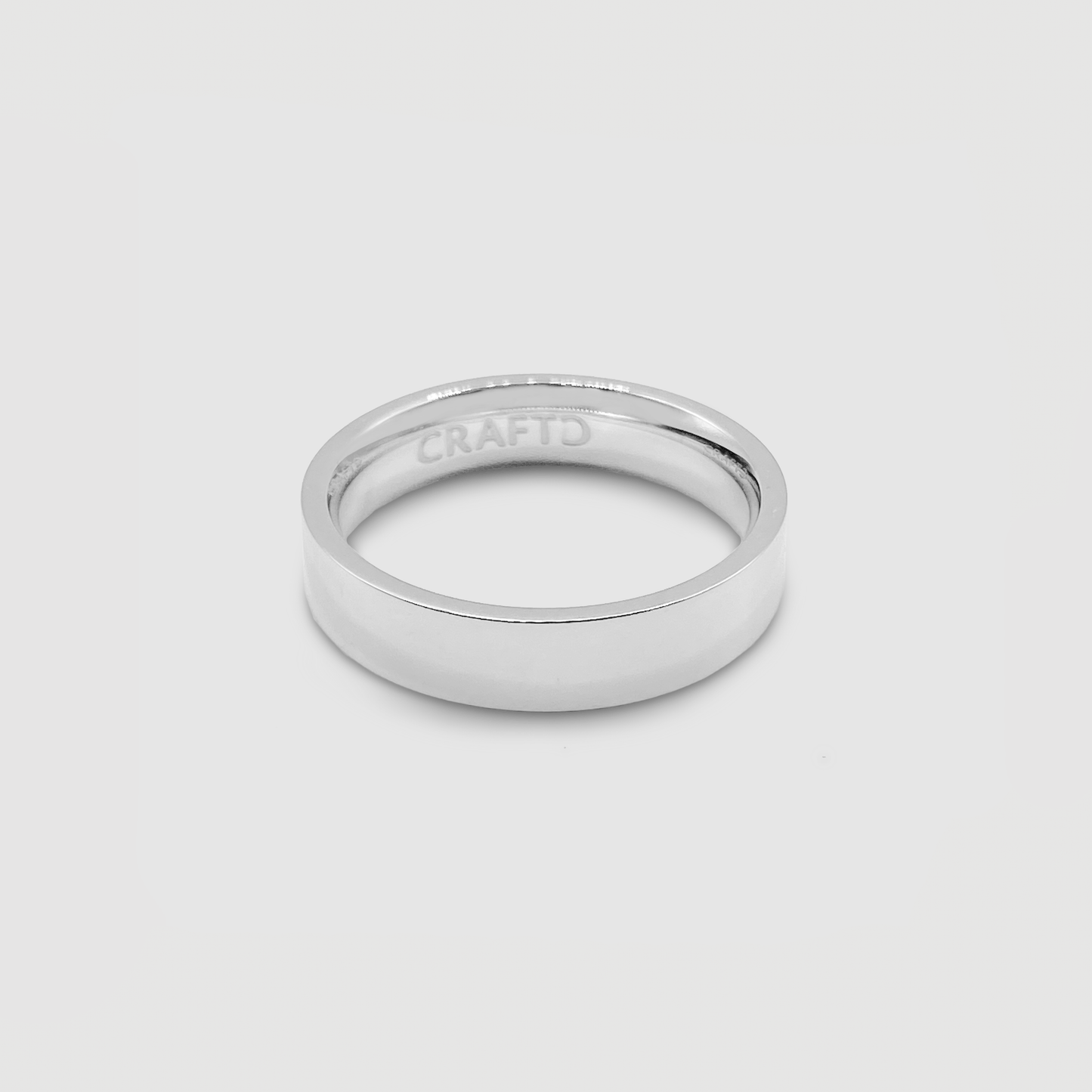 Platte Bandring (Zilver) 5mm