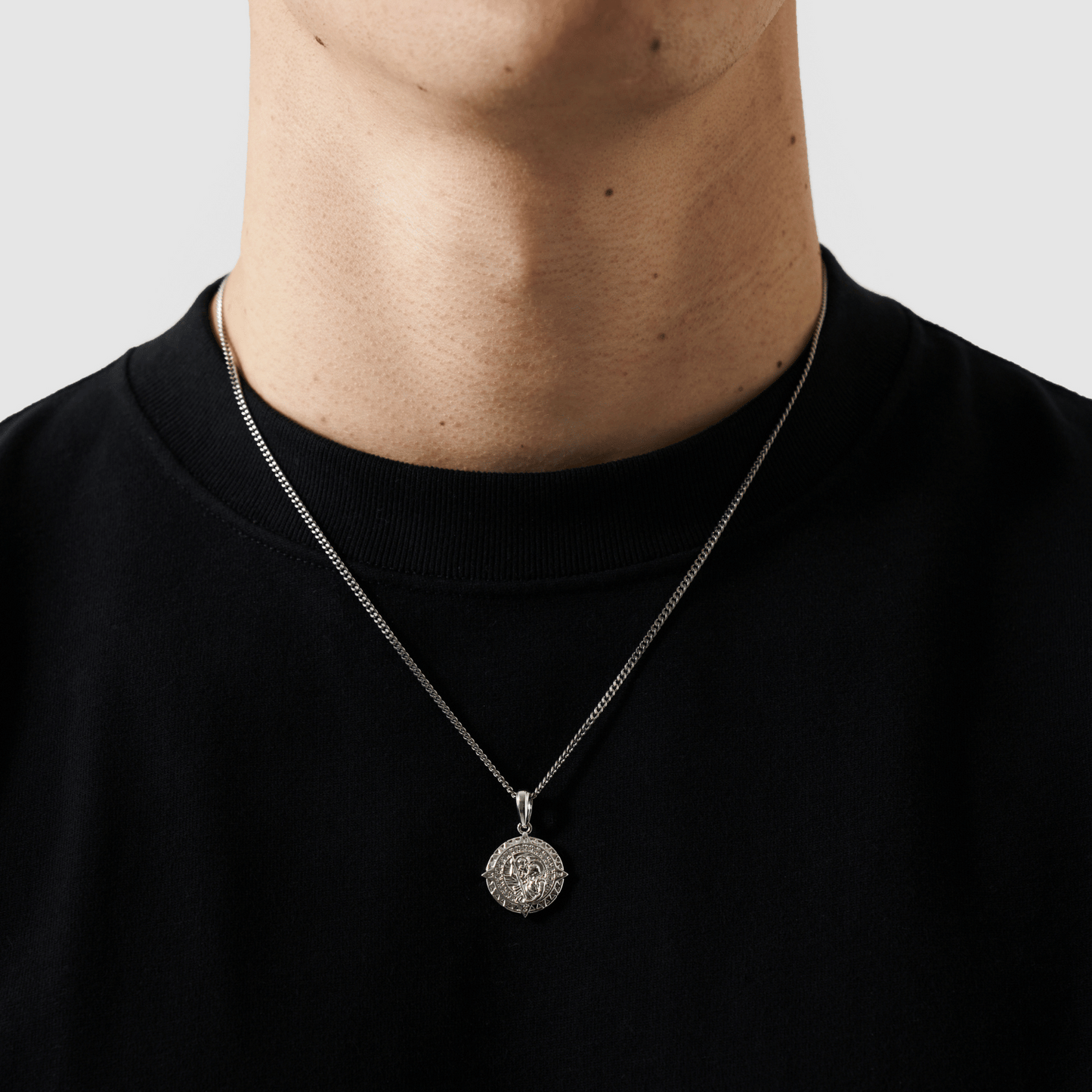 Iced St Christopher (Zilver)