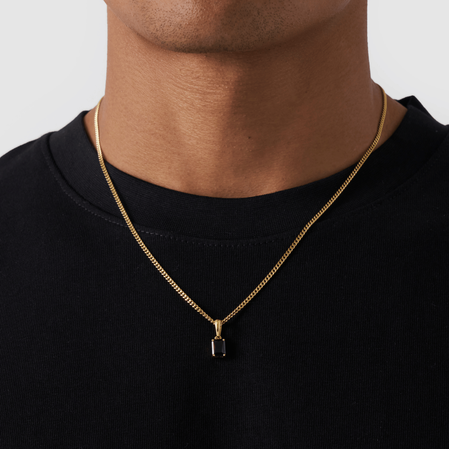 Onyx Steen Hanger (Goud)