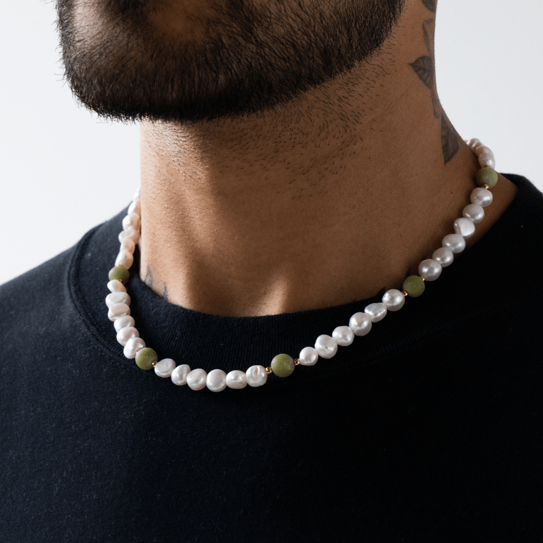 Bosgroen - Echte Parelketting