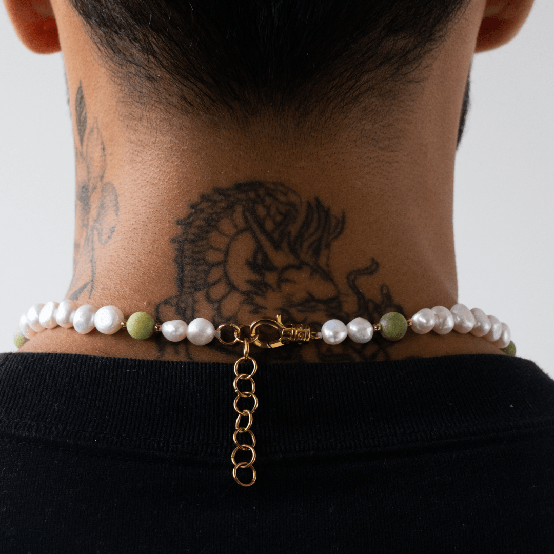 Bosgroen - Echte Parelketting