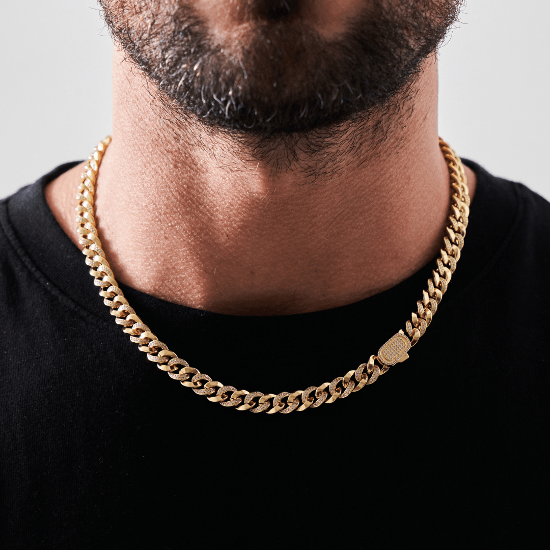 Half Iced Cuban (Goud) 8mm