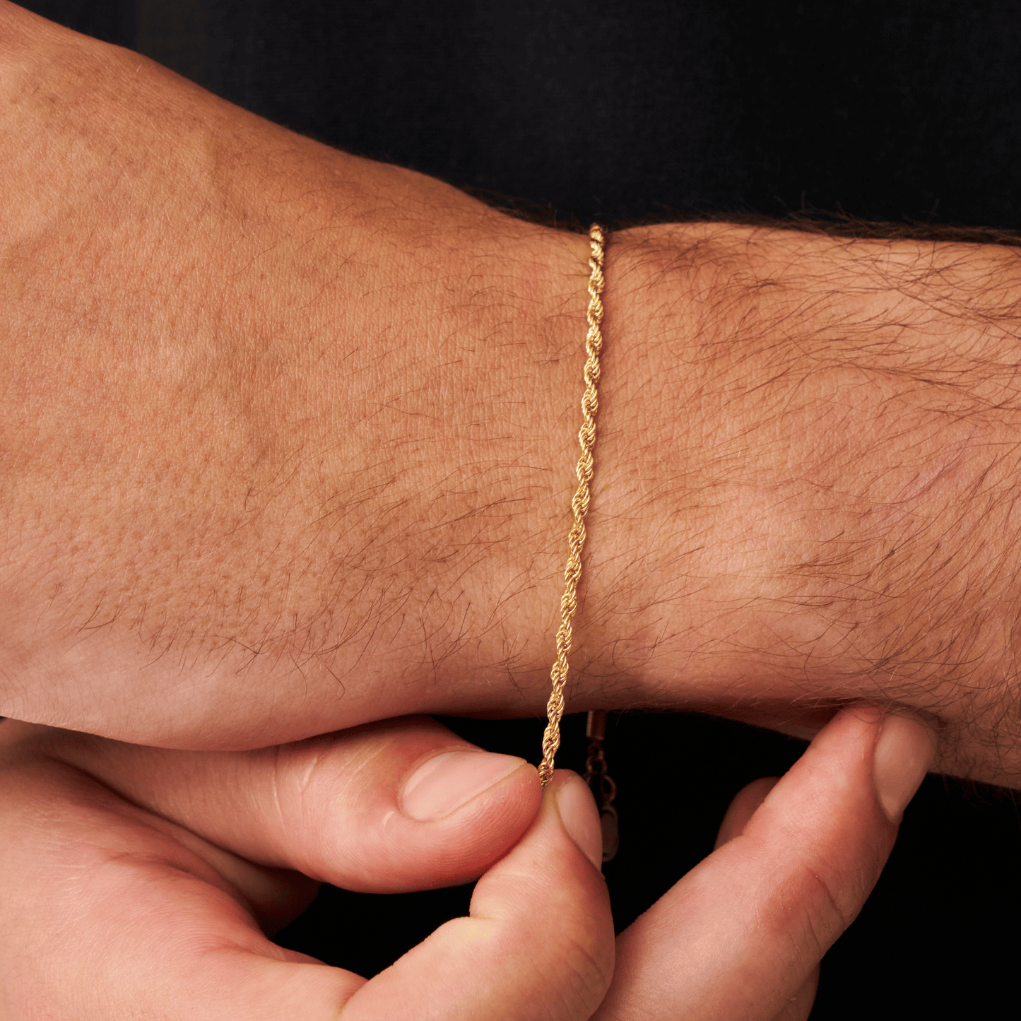 Touw Armband (Goud) 2mm