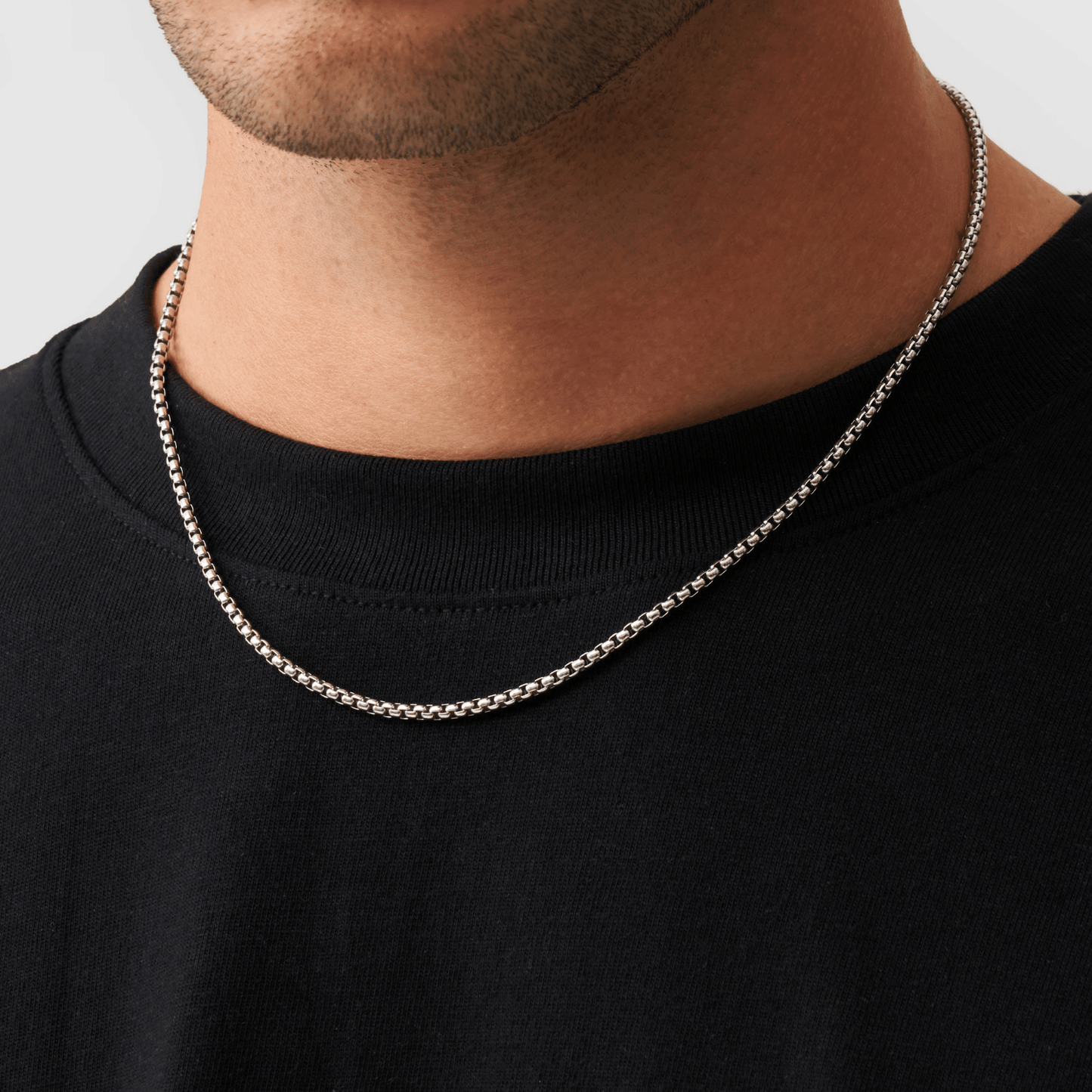 Ronde Box Chain (Zilver) 3mm