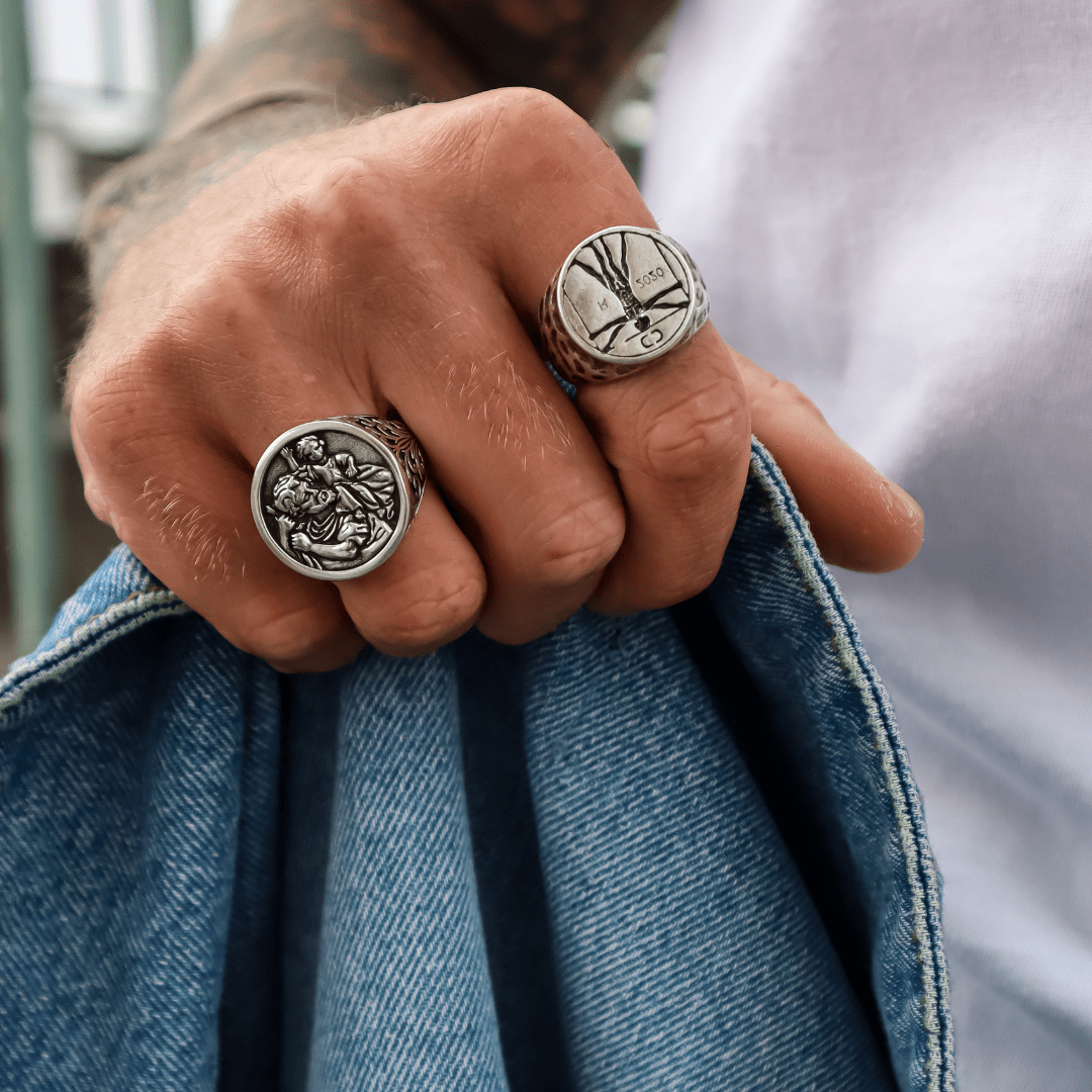 St. Christopher Ring (Zilver)