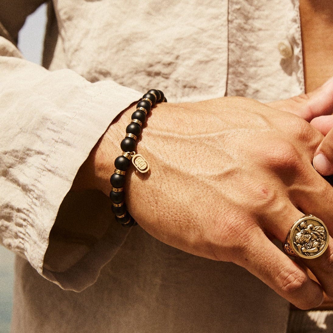 Split Kralenarmband (Goud)