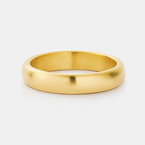 Geborstelde Ronde Bandring (Goud) 5mm