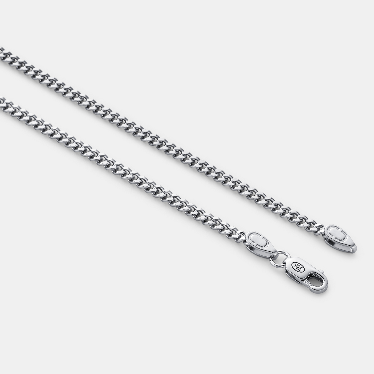 Cubaans (Sterling Zilver) 2mm