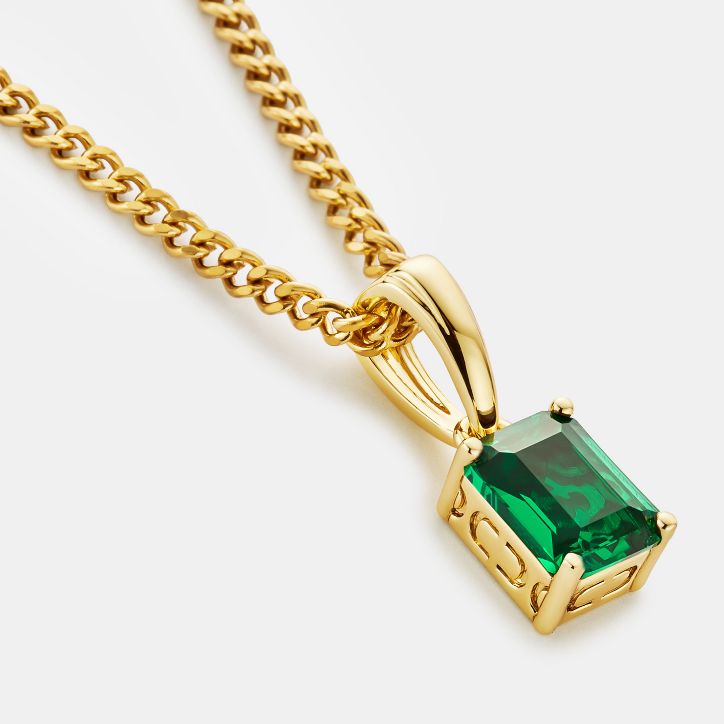 Smaragdstenen Hanger (Goud)