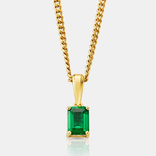 Smaragdstenen Hanger (Goud)