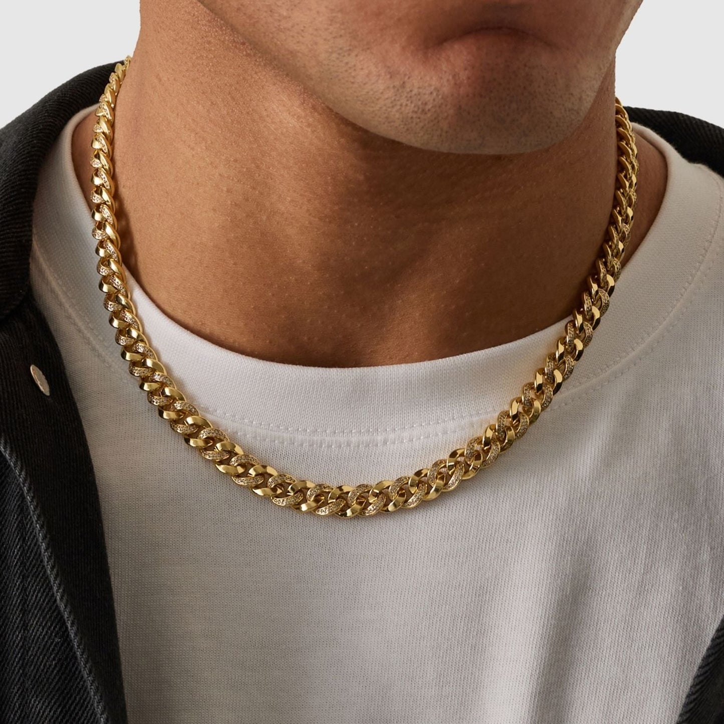 Half Iced Cuban (Goud) 8mm