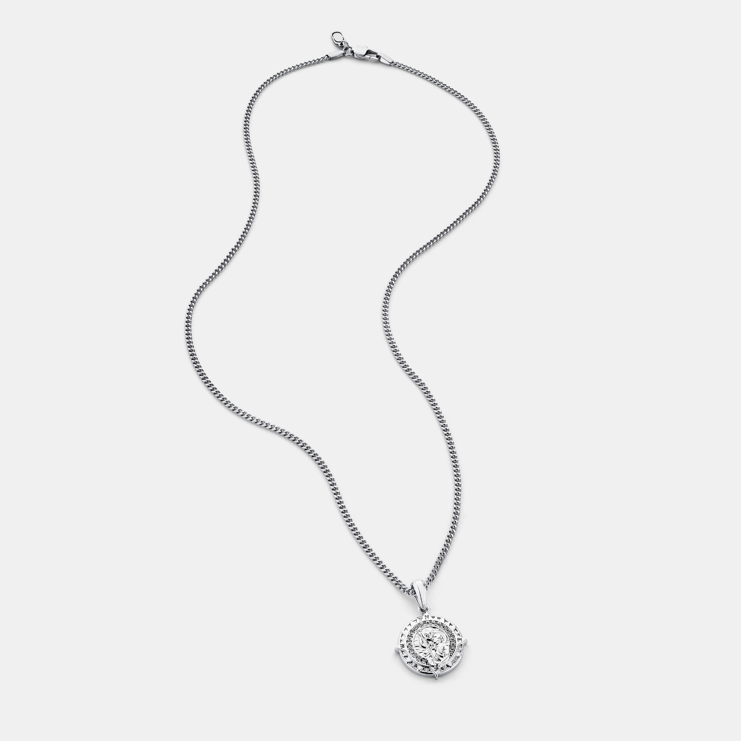 Iced St Christopher (Zilver)