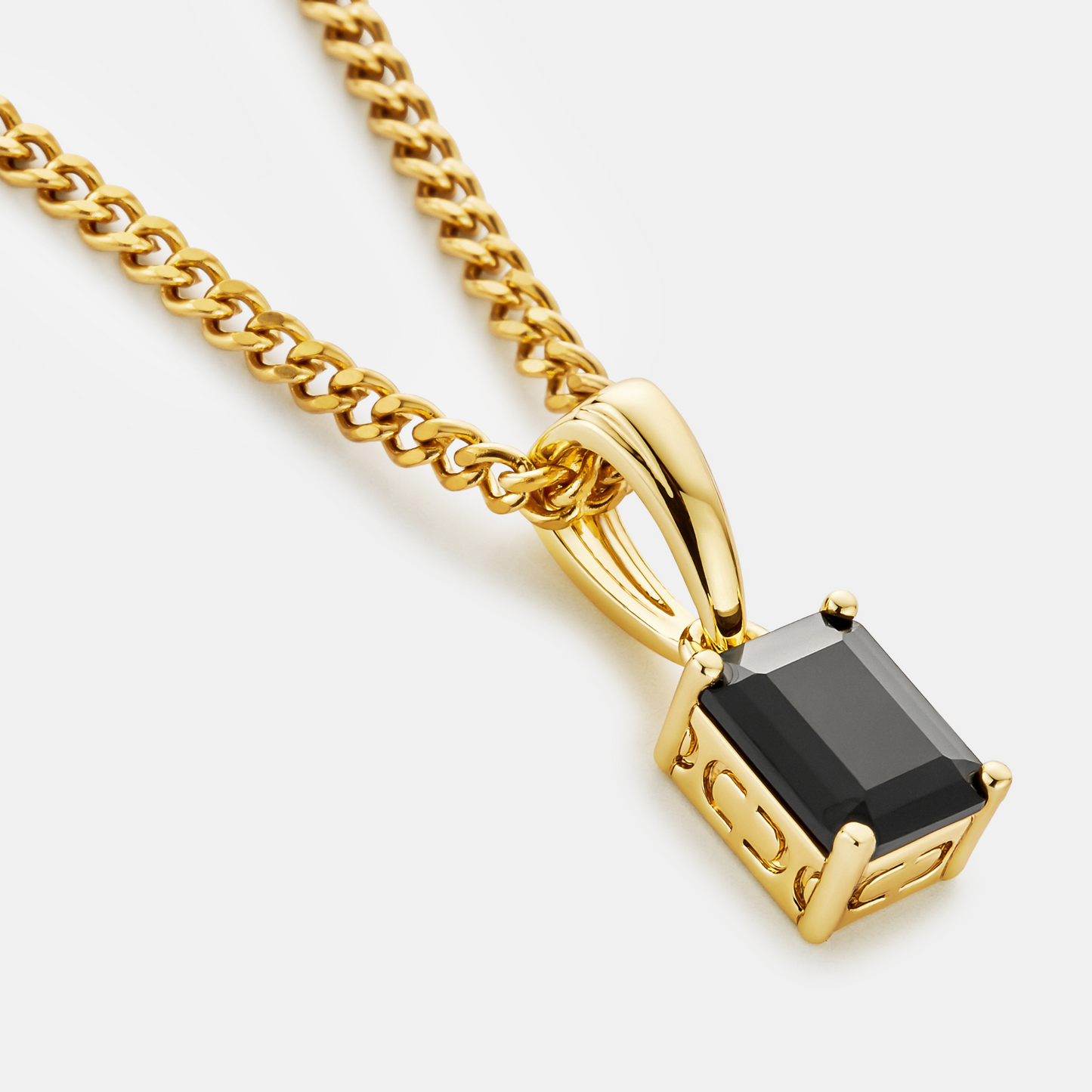Onyx Steen Hanger (Goud)