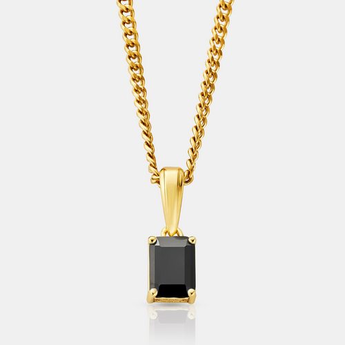 Onyx Steen Hanger (Goud)