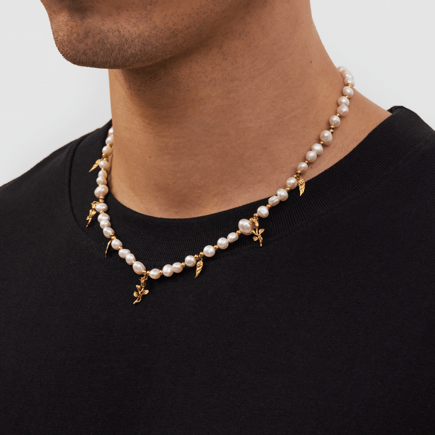 Hanger Echte Parel Ketting (Goud)