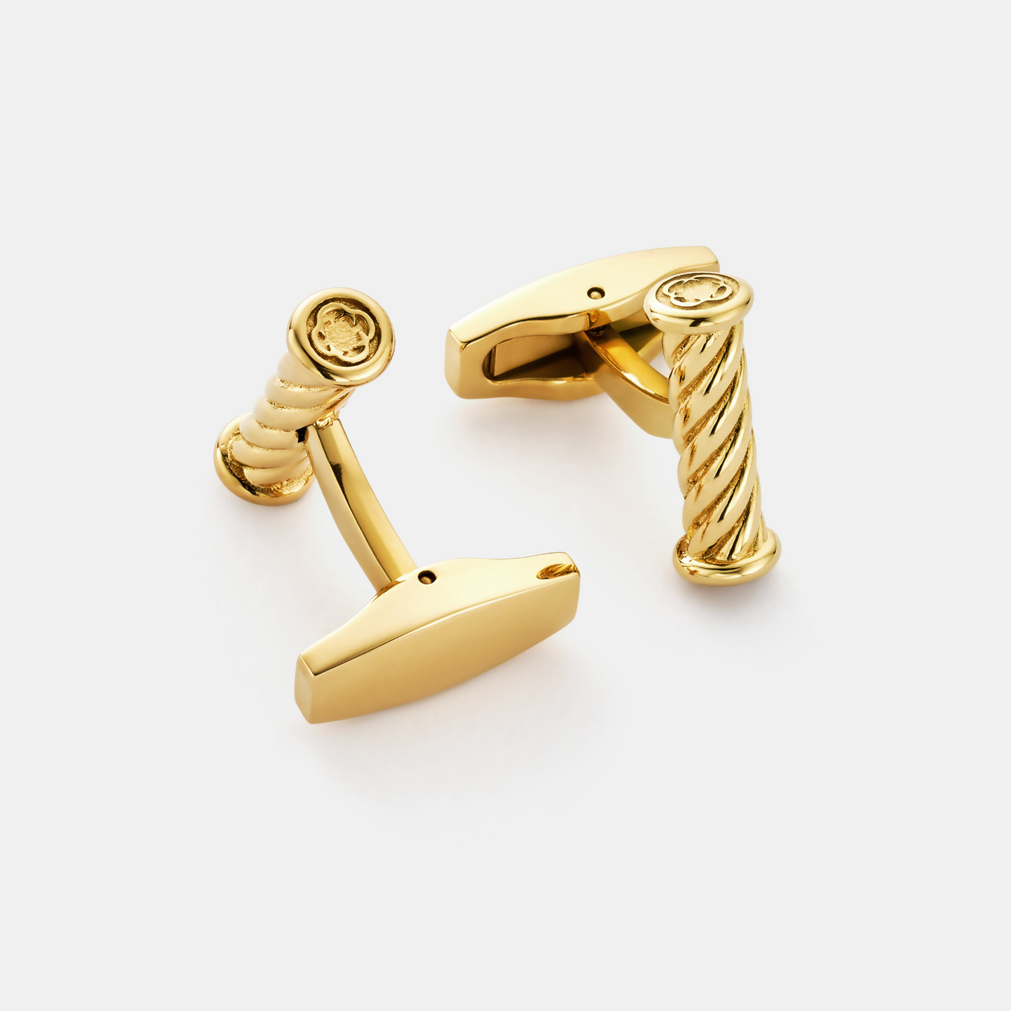 Touw Manchetknopen (Goud)