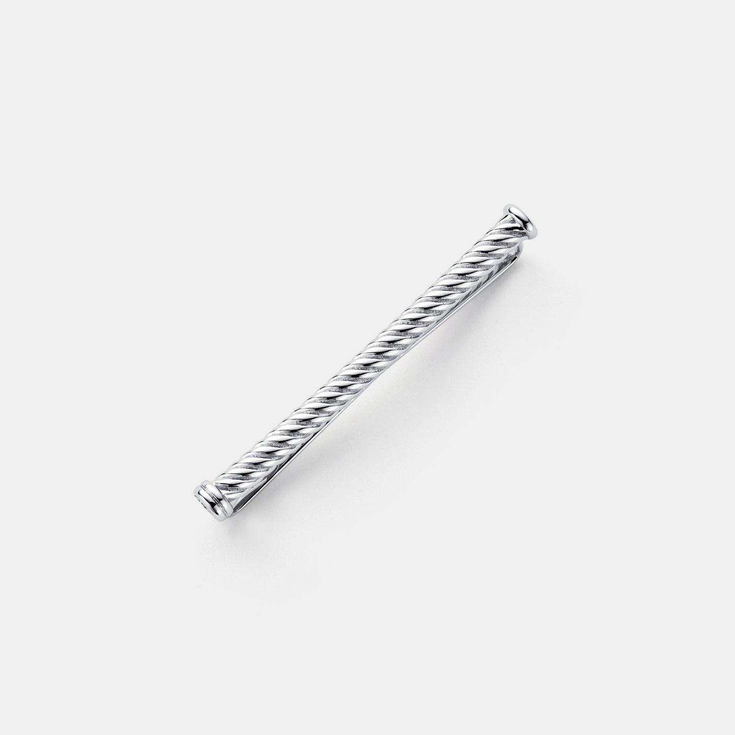 Touw Stropdasclip (Zilver)