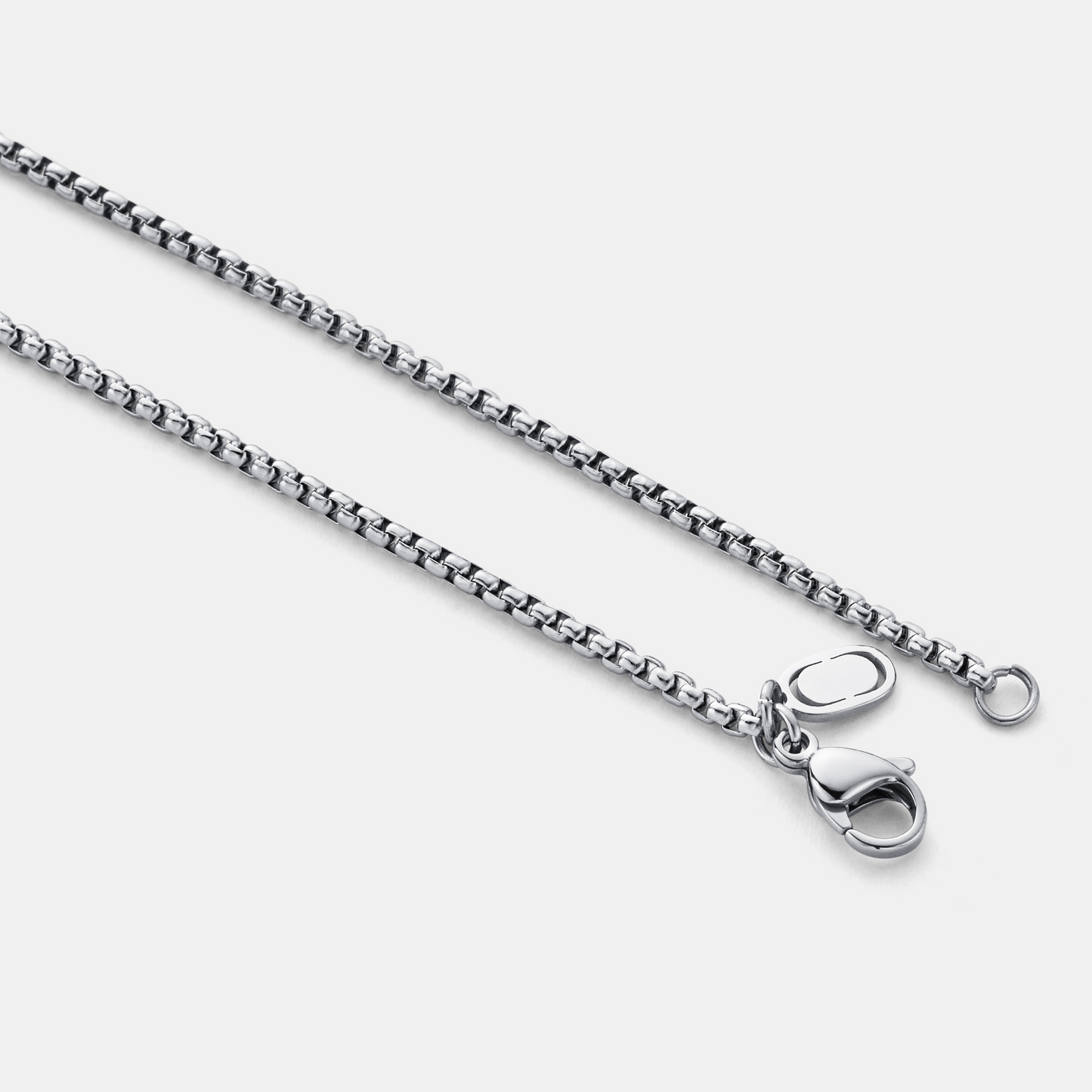 Ronde Box Ketting (Zilver) 2mm