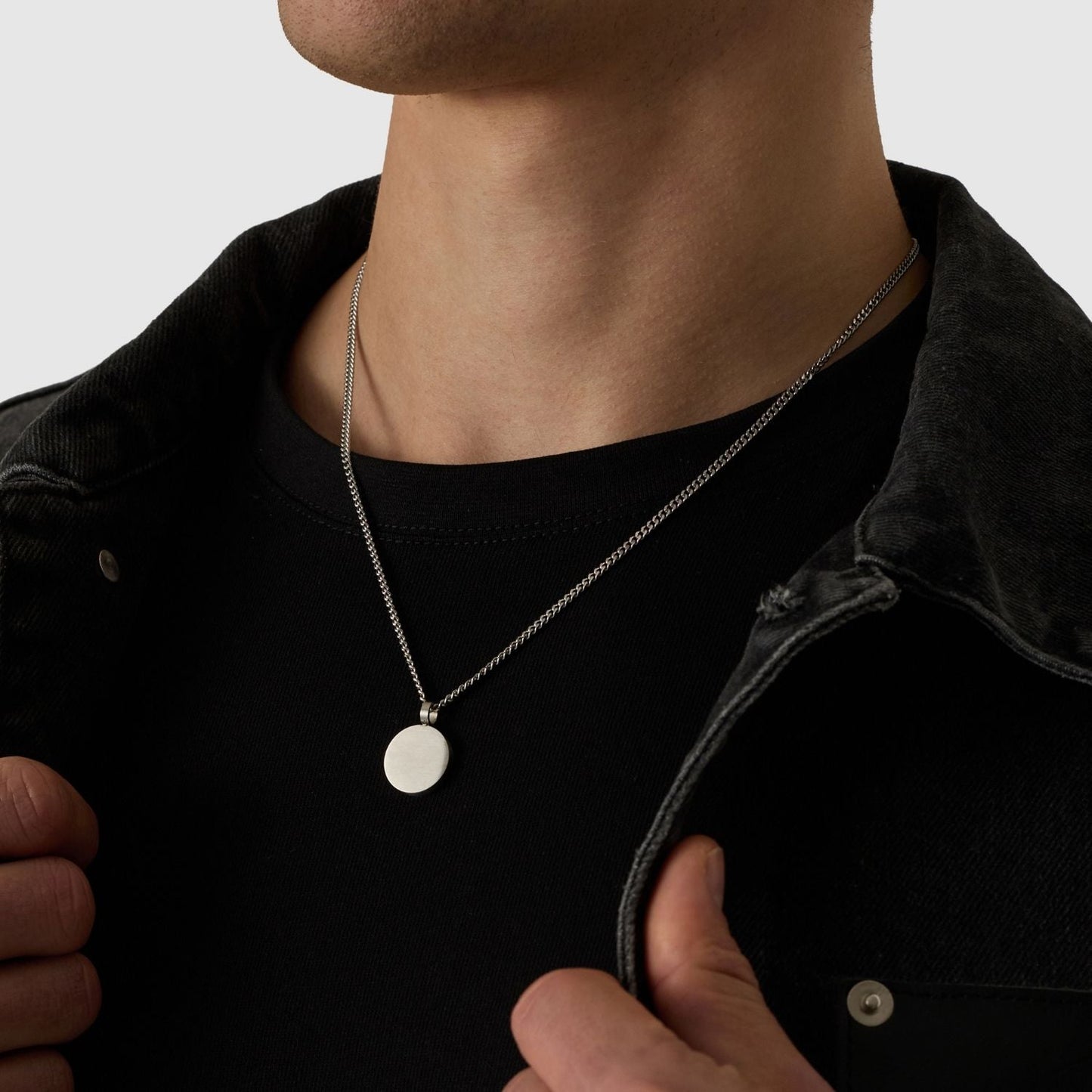 Ronde Totem Hanger (Zilver)