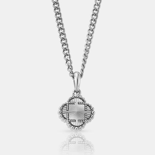 Klavertje Pendant (Zilver)