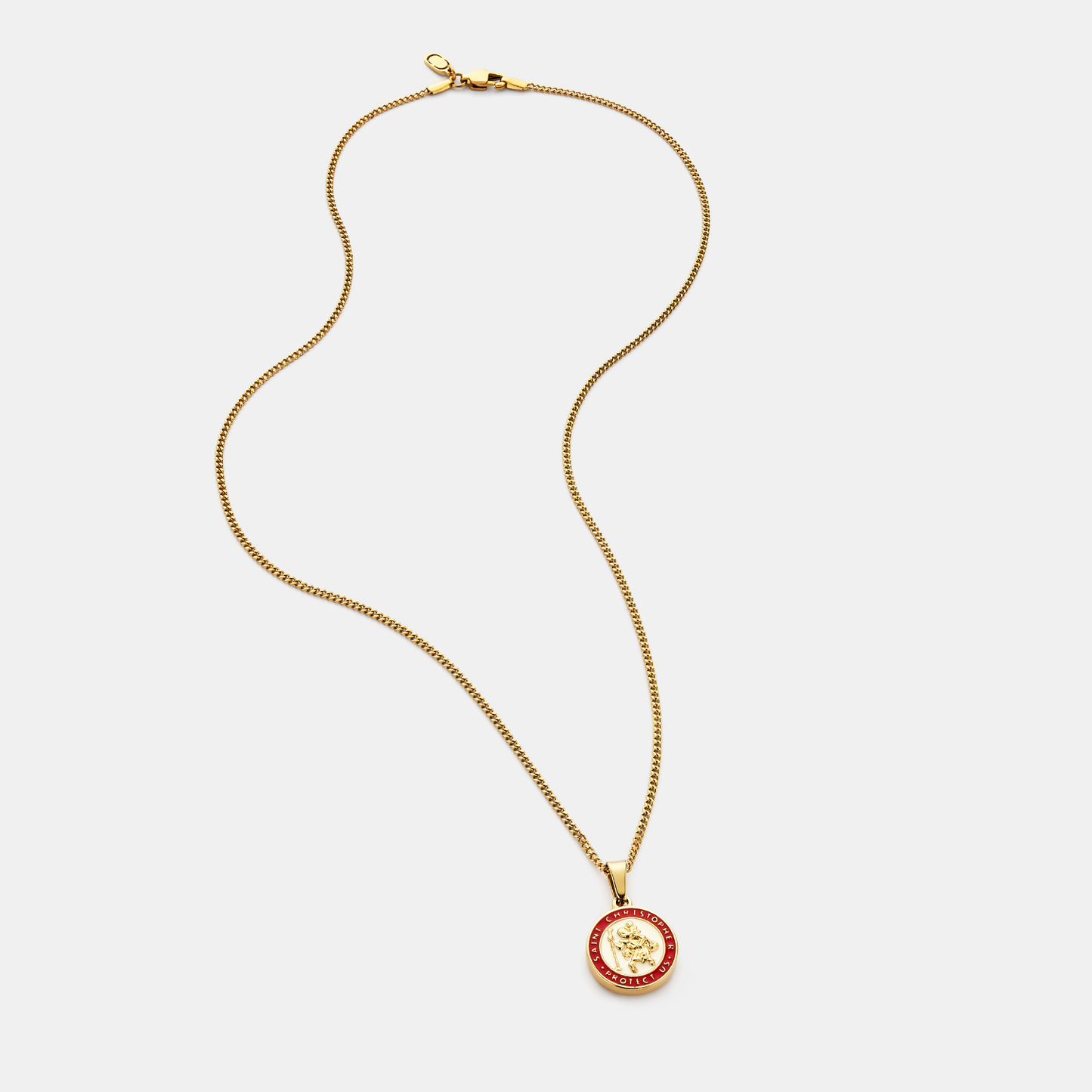 Emaille Sint Christophorus (Goud)
