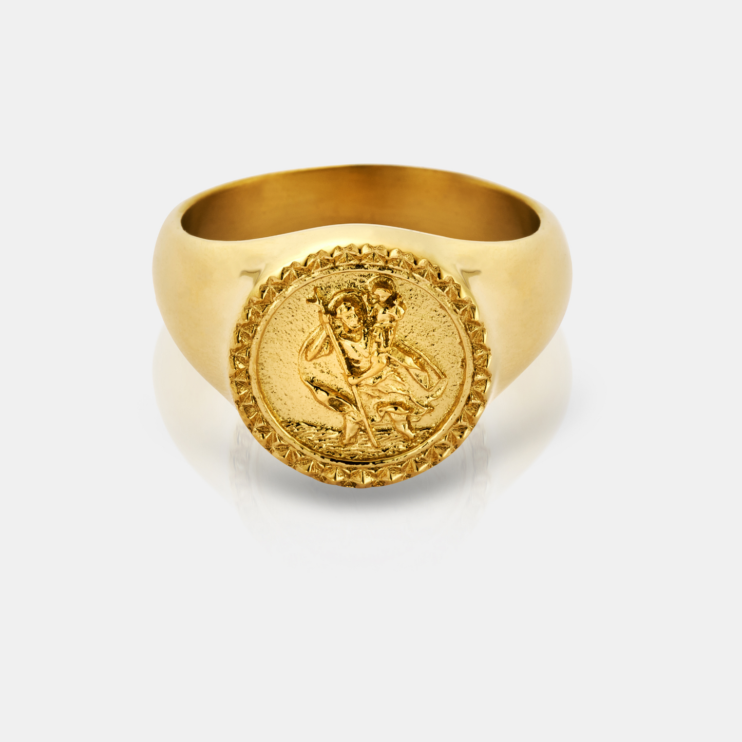 Sint-Christoffel Zegelring (Goud)