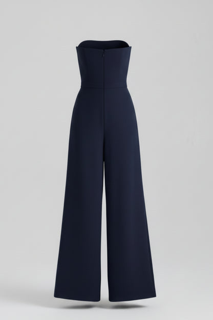 Trägerloser weit geschnittener Jumpsuit