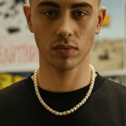 Kroon Echte Parel Ketting (Goud)