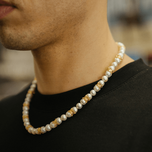 Kroon Echte Parel Ketting (Goud)