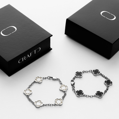Clover Armband Cadeauset (Zilver)