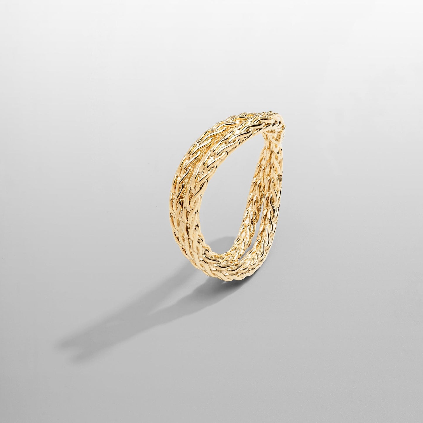 Touw Wikkelring (Goud)