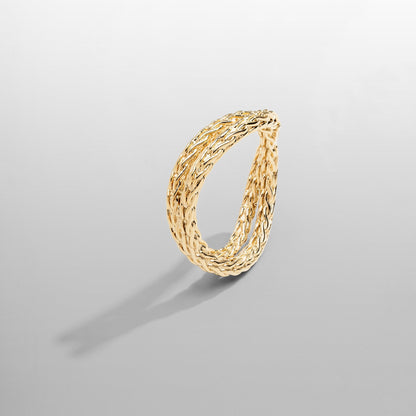 Touw Wikkelring (Goud)