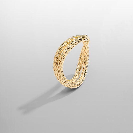 Touw Wikkelring (Goud)