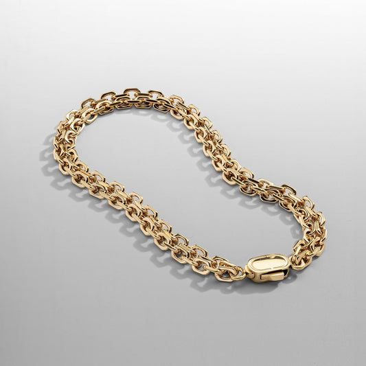 Dubbele Belcher Armband (Goud)